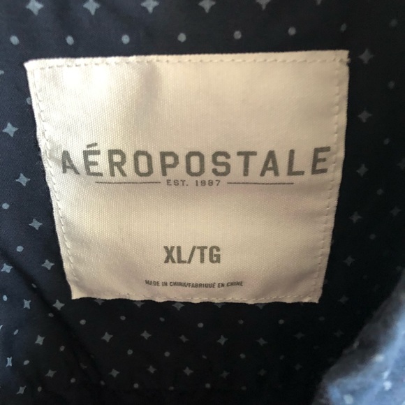 💜 Aeropostale Long Sleeve Button Down Shirt XL - Picture 3 of 4